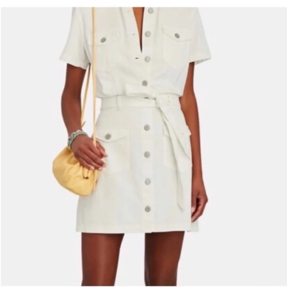 Rails Women’s Dress Danica Denim Jeans Dress Mini Button Down White Size XS - Picture 1 of 11